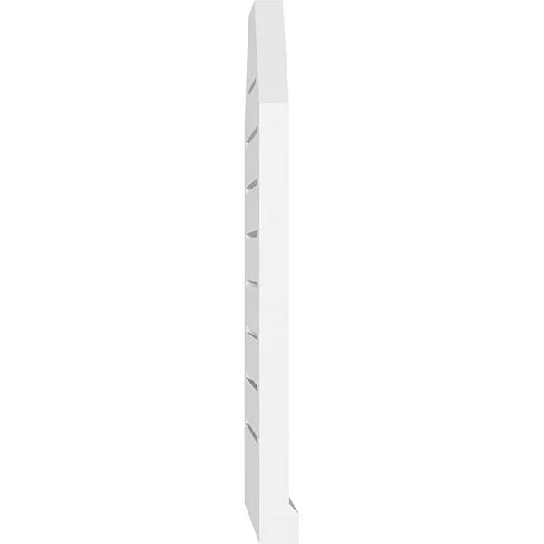 Ekena Millwork GVPOT20X4003SF 20x22W x 40x22H Octagonal Top Surface Mount PVC Gable Vent: Functional - w/ 2x22W x 2x22P Brickmoul
