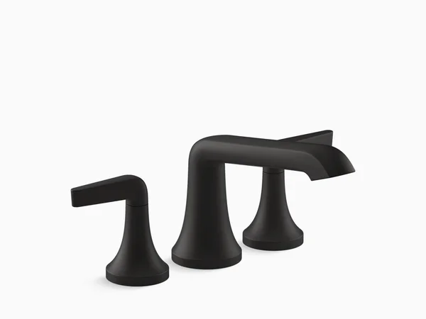 Kohler K-T22024-4 Tempered Deck Mounted Roman Tub FILLER - Matte Black