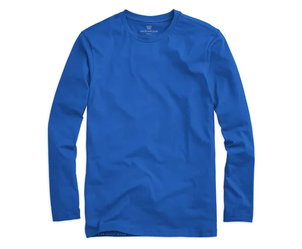 Premium Pima Long Sleeve T-Shirt in Coolant, Size: Medium, Mack Weldon