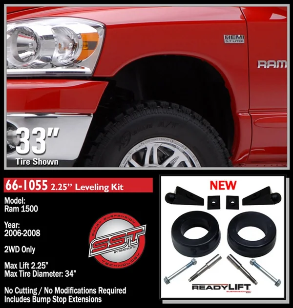 Ram ReadyLIFT 1500 2.25-Inch Front Leveling Kit Dodge 66-1055