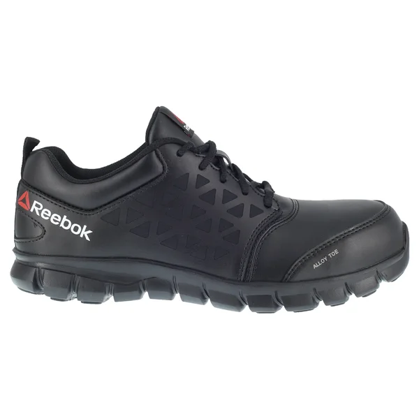 Reebok Sublite Cushion Work Leather Alloy Toe, Women's Black