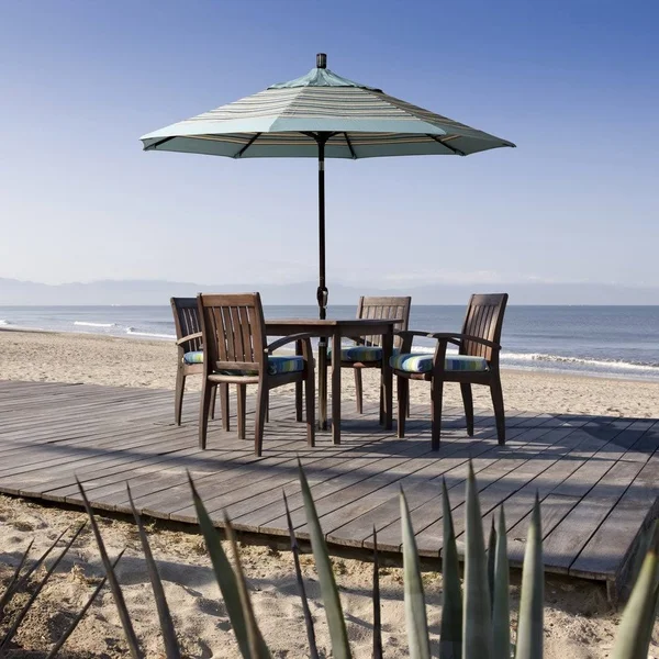 California Umbrella GSPT758-170-5413 Matte White/Sunbrella/Spa 7.5& Aluminum Push Tilt Market Umbrella