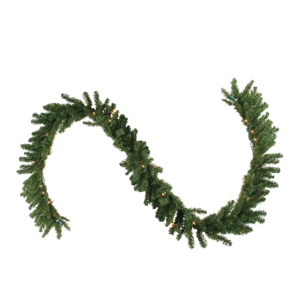 Northlight 50& x 10x22 Pre-Lit Canadian Pine Commercial Artificial Christmas Garland - Clear Lights