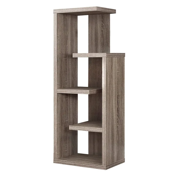 Monarch 2467 Dark Taupe Accent Display Unit 48nch Bookcase - Grey