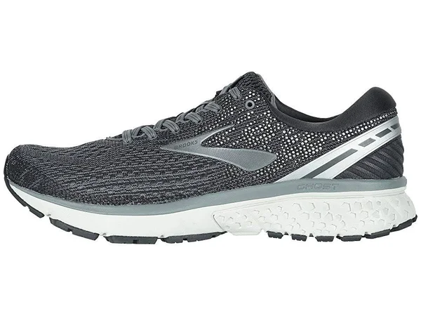 Brooks Ghost 11 - Mens Running Shoes - Ebony/Grey/Silver - Size 12