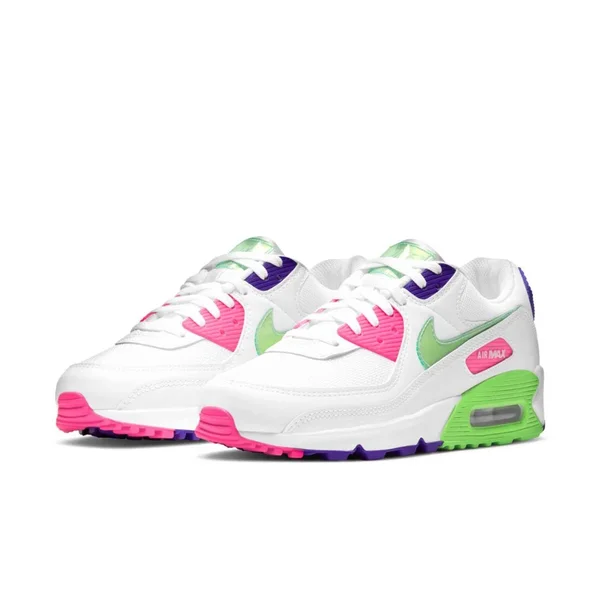 Nike Womens Air Max 90 - Shoes Green/White Size 11.0
