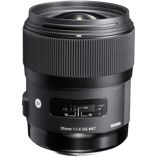 Sigma 340306 35mm F1.4 DG HSM Lens for Nikon (Black) - International Version