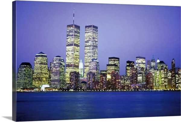 New York City Skyline with World Trade Center - Canvas Wall Art, 30x20, Great Big Canvas