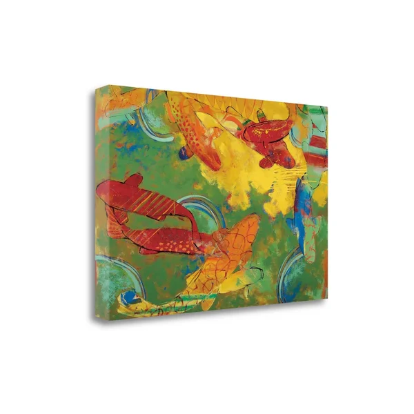 Tangletown Fine Art Electric Jazz by Brenda K. Bredvik - Giclee Print on Wrap Canvas, 34x22x23x22