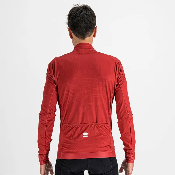Sportful Loom Thermal Long Sleeve Jersey Red - L