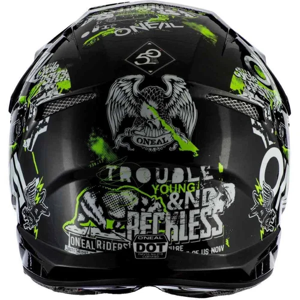 O&Neal 3 Series Attack Helmet - Black/Neon Yellow - XL