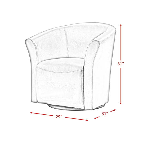 Picket House Radford Swivel Chair - Brown