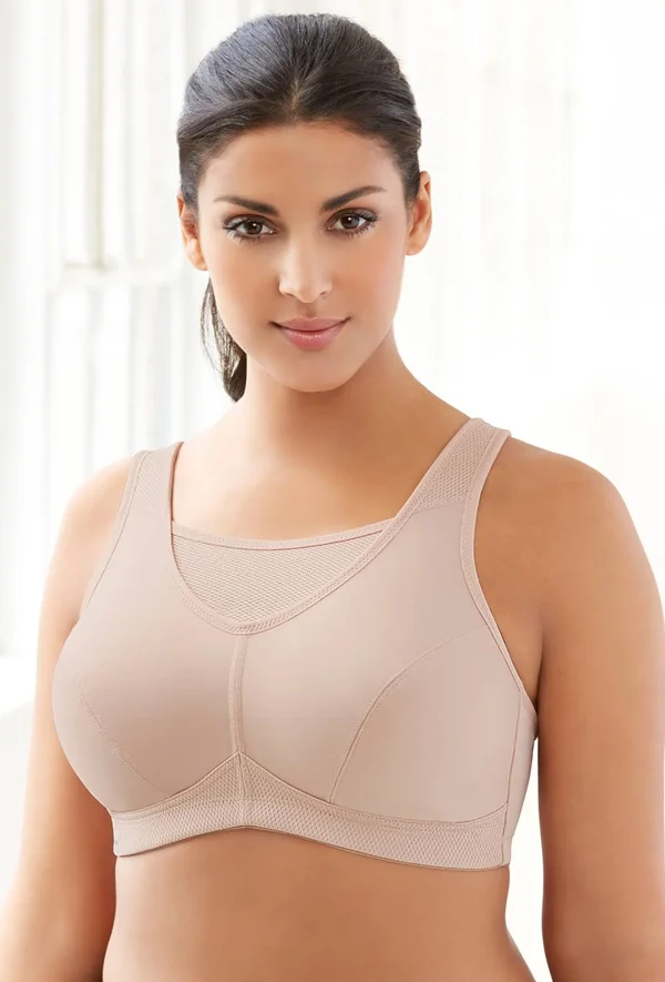 Glamorise No Bounce Cami Sports Bra - Cafe (1066) 44G