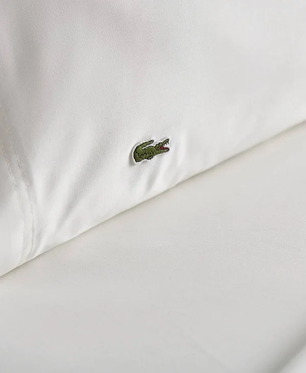 Lacoste Home Advantage Easy Care Sheet Set, Twin/XL - Deep Red