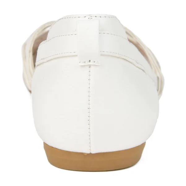 Journee Collection Women's Ekko Flat - White