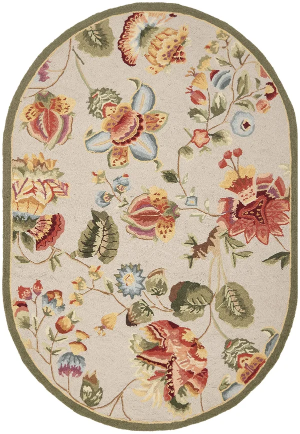 Safavieh Chelsea HK331C 7&6x22 x 9&6x22 Oval Sage Area Rug