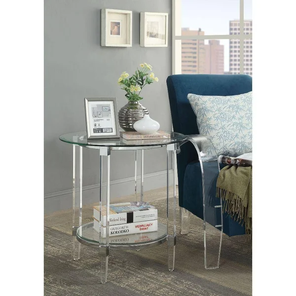Acme Elvira End Table Antique Espresso
