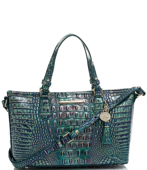 Brahmin Melbourne Collection Mini Asher Satchel Bag - Toasted Almond