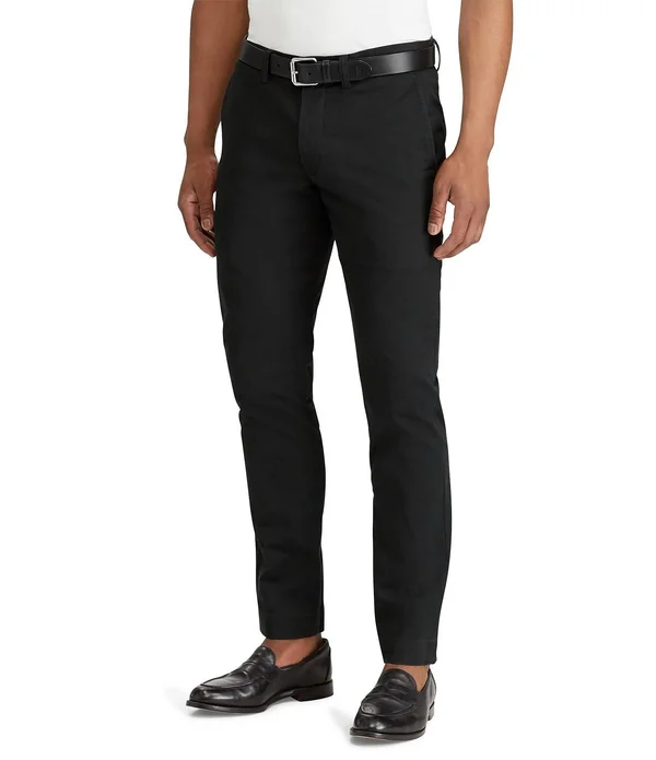 Polo Ralph Lauren Men's Straight-Fit Stretch Chino Pants - Black