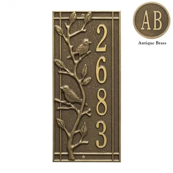 Whitehall 2967AC Personalized Woodridge Vertical Wall Plaque