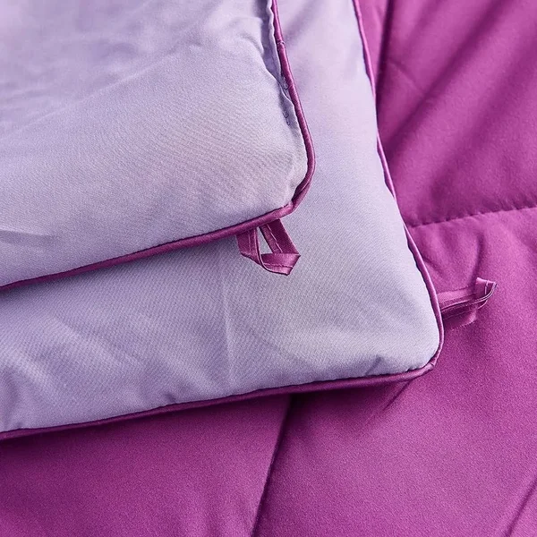 Luxury All-Season Down Alternative Reversible Comforter - Olive - Queen