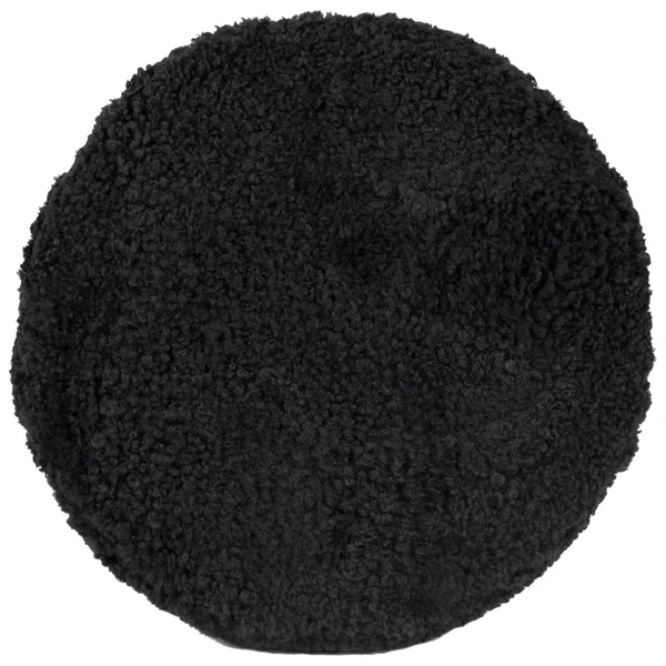 Safavieh Oriana Retro Sheepskin Ottoman - Black