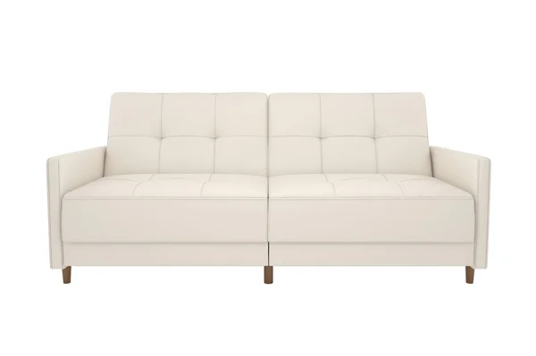 DHP Andora Coil Convertible Futon Couch - White