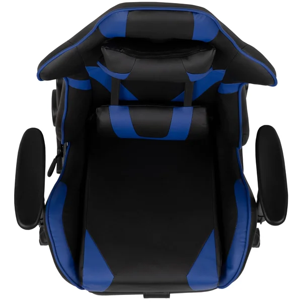 Emma and Oliver BlackArc Z300 Gaming Chair Racing Office Ergonomic Computer Chair with Fully Reclining Back and Slide-Out Footre