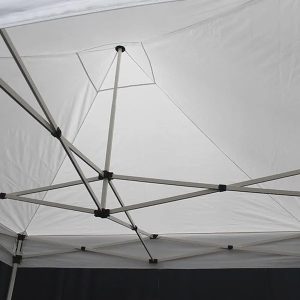 King Canopy Athena 10 ft. x 10 ft. Black Cover White Frame Instant Pop Up Tent - Blacks