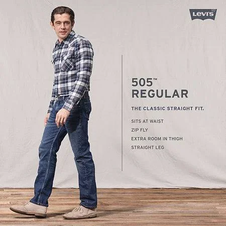 Levi&s Men's 505 Regular Fit Jeans