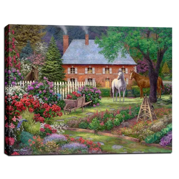 Cortesi Home &The Sweet Garden& by Chuck Pinson, Canvas Wall Art, 40x22 x 54x22
