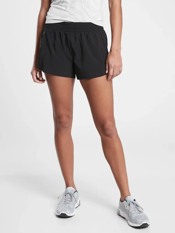 Athleta Women's Hustle 3x22 Short Black Size XL