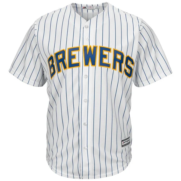 Majestic Milwaukee Brewers White Big & Tall Cool Base Team Jersey