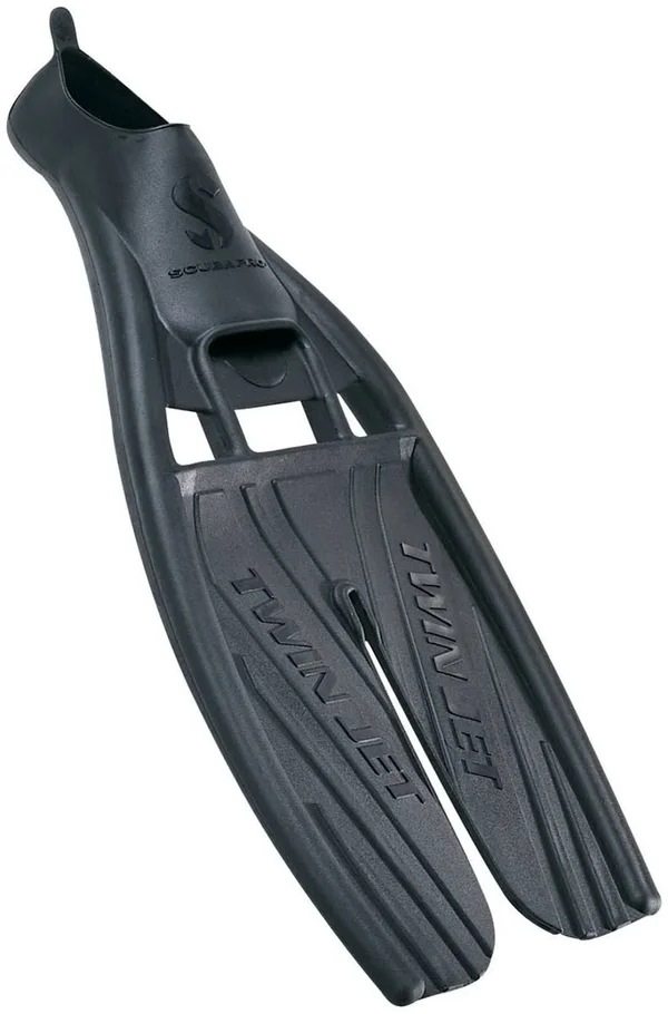 ScubaPro Twin Jet Full Foot Fins (Black - 7-8)