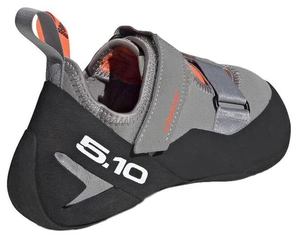 Five Ten Women's Kirigami Climbing Shoe - 10 - Dove Grey - Black, Solar Red