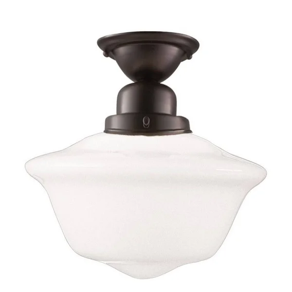 Hudson Valley 1615F-SN Edison Semi Flush Satin Nickel 1-Light