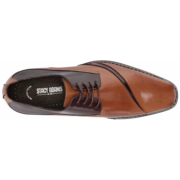 Stacy Adams Men's Talmadge Folded Vamp Oxford - Size: 8, Brown