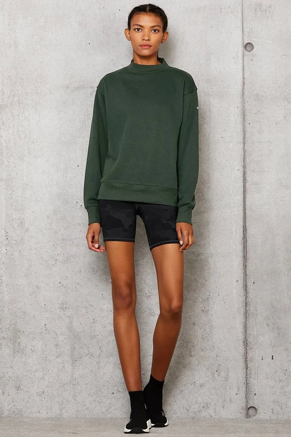 Alo Yoga Freestyle Fleece Sweatshirt - Medium - Forest