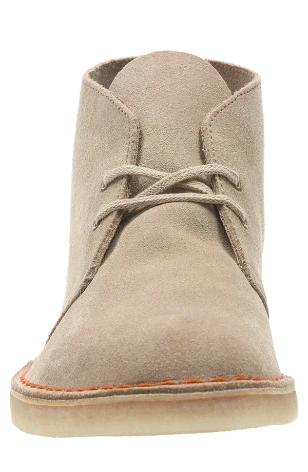 Clarks Desert Boot White Leather 8 D (M)