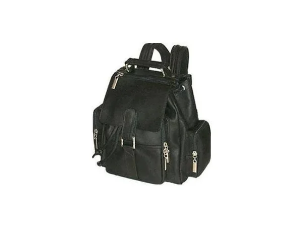 David King Mid Size Top Handle Backpack Black
