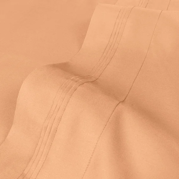 Luxor Treasures Egyptian Cotton Solid Sheet Set, Gold, Queen