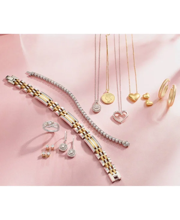 Diamond Halo Drop Earrings (1/2 Ct. t.w.) in Sterling Silver (also Available in 14K Rose Gold Sterling Silver & 14K Gold Ste