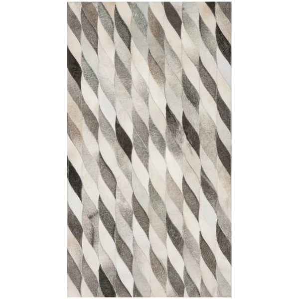 Safavieh Studio Leather STL701A 2&3x22 x 7&0x22 Runner Ivory - Grey Area Rug