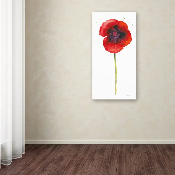Trademark Fine Art Shirley Novak Splash I with Gold 24x47 Canvas Art, WAP0357-C2447GG