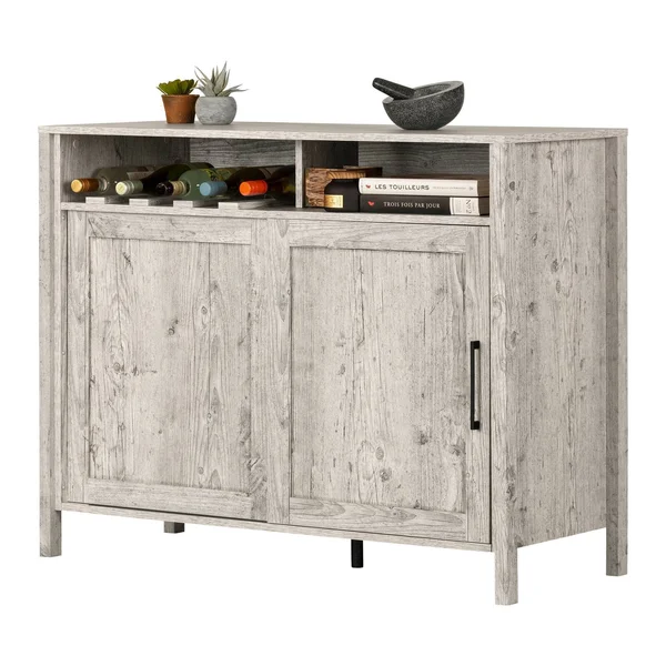 South Shore Munich Buffet with Sliding DOOR - Seaside Pine