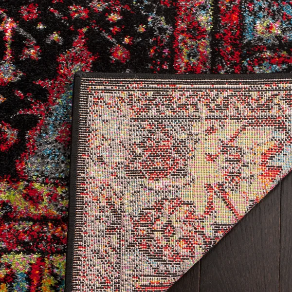 Safavieh Vintage Hamadan Rug Collection VTH217Q - Red, Light Blue - 8& x 10&