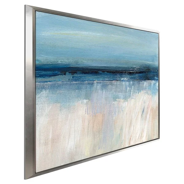 on The Severn I by Susan Jill Print on Canvas in Floating Frame - Blue - 31.5x22 x 31.5x22 x 2x22