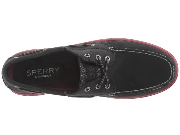 Sperry Top-Sider Men's Billfish Ultralite Black/Red Boat Shoe STS14244