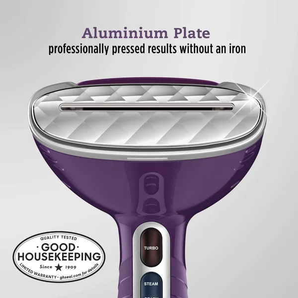 Conair Turbo Extreme Steam Hand Held Fabric Steamer, Purple, Plum
