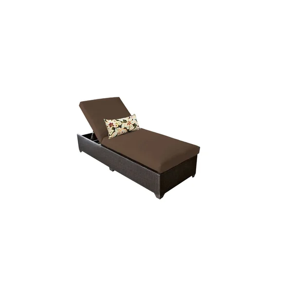Belle Chaise Outdoor Wicker Patio Furniture - White
